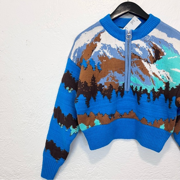 BDG Urban Outfitters XS Sweater Jesse Landscape Extra Small - Picture 8 of 11